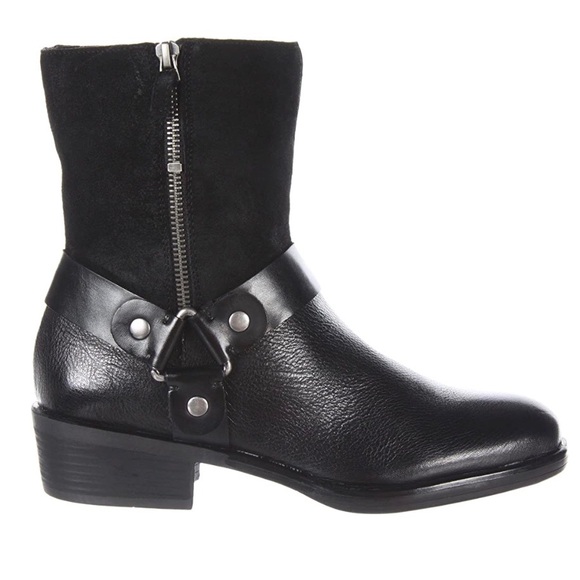 Franco Sarto Shoes - Franco Sarto Moto Leather Boots Benton Black 7.5